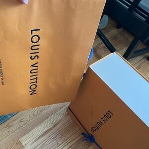 never full Louis Vuitton just box and bag with the purchase